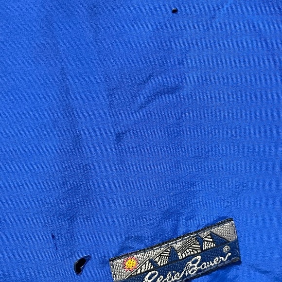 Vtg Eddie Bauer Jacket Men's Sz L Blue Inside Lined FleeceMade in USA. - Picture 11 of 11